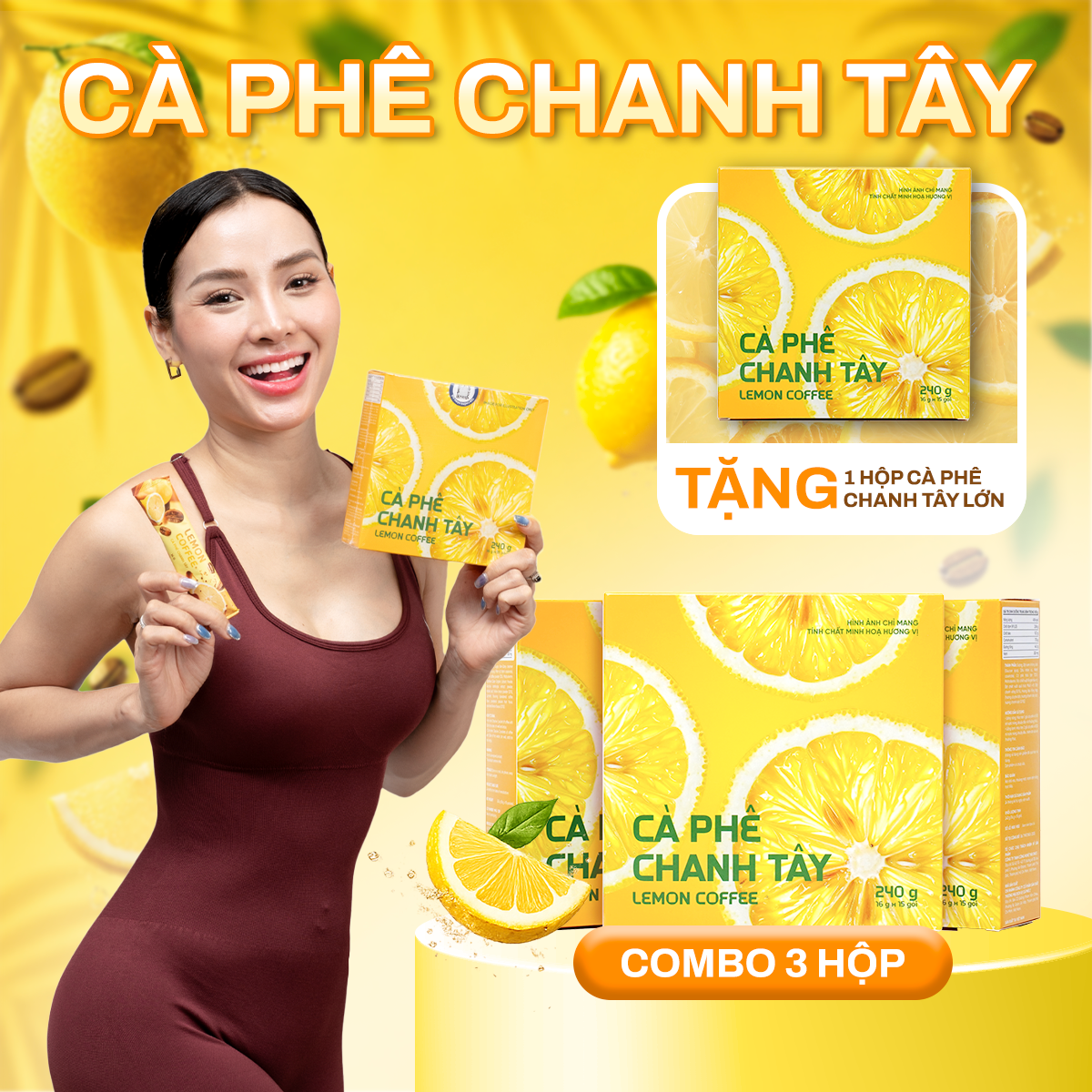 Combo 3 hộp - Cà Phê Chanh Tây